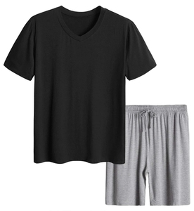 Camisetas y Pantalones Cortos de Verano para Hombre al Por Mayor con Logotipo Personalizado, Tela de Lana Ecológica - Conjunto Corto en Oferta - Product Image 4
