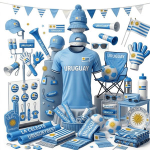 Kit de Aficionado al Fútbol de Alta Calidad, Perfecto para Eventos Deportivos y de Espíritu de Equipo, con Accesorios Completos - Product Image 1