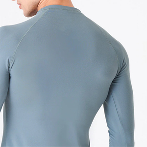 Camiseta de Compresión Personalizada de Manga Larga para Hombre, Rashguard de MMA Transpirable, Camiseta de Compresión para Natación BJJ con Sublimación, Venta al Por Mayor OEM - Product Image 6