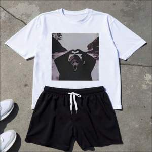 Conjunto de Camiseta y Pantalones Cortos de Verano para Hombre, de Dos Piezas, Manga Corta, Informal, para Clima Cálido, Fabricante de Ropa Personalizada al por Mayor - Product Image 2