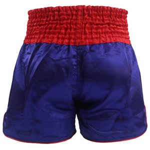 Pantalones Cortos de Muay Thai Profesionales para Entrenamiento de Kickboxing, Tela Satinada, Diseño con Abertura Lateral, Parche Personalizado - Product Image 2