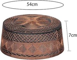 Chapeau de prière islamique traditionnel fait main de haute qualité, 100% coton, chapeau Kufi musulman classique brodé, vêtements religieux - Product Image 3