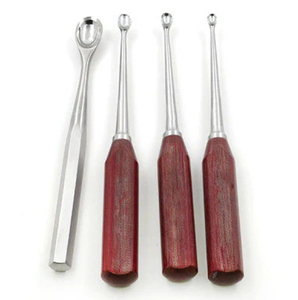 Ensemble de 4 instruments vétérinaires orthopédiques réutilisables en acier inoxydable, 4 pièces, coupe-ligaments fémoraux, cuillère pour chirurgie - Product Image 4