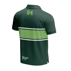 Chemises de golf pour hommes en tricot solide, respirantes, avec logo et design personnalisés en usine, imprimées, à prix de gros - Product Image 3