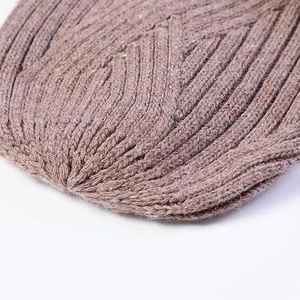 Plain Streetwear Black <b>Slouch</b> Knit <b>Hats</b> Sport Custom Labels <b>Beanie</b> - Product Image 6
