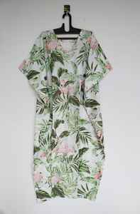 Robe Kaftan en Coton Indien Faite à la Main, Cache-maillot de Plage Kimono, Coupe Décontractée, Style Bohème, Vêtement d'Été pour Femme - Product Image 3