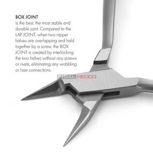 Alicates Profesionales Cónicos para Uñas Encarnadas, Cortaúñas para el Cuidado de los Pies, Alicates de Corte en Ángulo, Estuche de Cuero, Cuidado de los Pies - Product Image 4