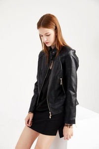 New Arrival Sheep Skin PU genuine <b>Leather</b> Coat Plus Size Breathable <b>women's</b> genuine <b>leather</b> <b>jacket</b> with Pocket - Product Image 5