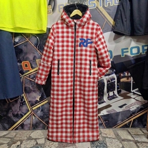 Men Swim Parka <b>Jacket</b> Front Windproof Breathable <b>Waterproof</b> Warm <b>Fleece</b> <b>Lined</b> Hooded Winter Sports Team Wear Custom Wholesale - Product Image 5
