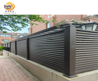 Clôture de confidentialité et balustrade de balcon en aluminium avec grille pour décoration de jardin extérieur, allée de villa