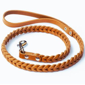 Wholesale Durable Leather <b>Braided</b> Dogs pet Collars crafted from genuine <b>braided</b> leather for long lasting reliability for sale - Product Image 3