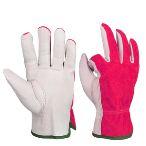 Guantes de Seguridad Industriales de Primera Calidad para Protección de Manos, Guantes de Seguridad de Uso General con Palma de Cuero y Dorso de Gamuza - Product Image 1