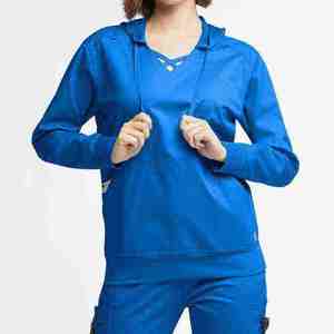 Ensemble de Blouses Médicales Unisexe en Coton 100% Écologique de Haute Qualité avec Logo Personnalisé, Extensible et Doux, Uniforme d'Infirmière Tricoté Style Jogger - Product Image 5