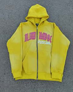 Custom Screen Printing Oversized Streetwear Hooded Winter Sweatshirt 500 Gsm Heavyweight French Terry Cotton <b>Pullover</b> <b>Mens</b> - Product Image 3