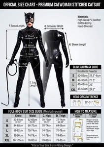 Disfraz de <span class=keywords><strong>Catwoman</strong></span> para mujer, mono de piel sintética negra con orejas de gato y látigo, traje de cosplay para adultos de películas y televisión. - Product Image 3