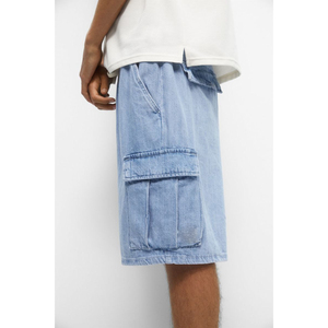 Nouveau style streetwear 2025 – Short en jean décontracté pour homme, coupe unie, coupe-vent, écologique, respirant, séchage rapide – Vente en gros - Product Image 4