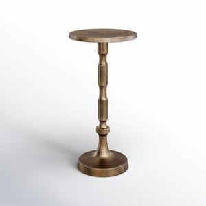 Table d'appoint en aluminium coulé au design moderne, finition antique, pour la maison, l'hôtel, le salon, meubles décoratifs, table d'angle - Product Image 4