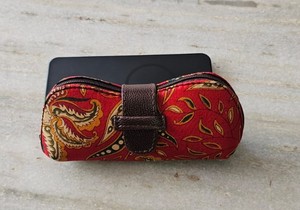 Étui à lunettes en coton imprimé, housse pour lunettes de soleil, étui souple en tissu pour femmes et hommes, accessoire de rangement pour voyage, plage, vacances - Product Image 4