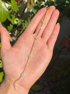 Pulseras de tenis con diamantes cultivados en laboratorio redondos de 2 quilates, oro macizo de 10K, 14K, 18K, engaste de garras, 7 pulgadas, solitario, para novia, uso diario, joyería fina de lujo - Product Image 3