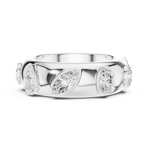 Anillo de Fiesta para Mujer con Diamante de Corte Brillante Redondo de 2.33 CT, Diseño Geométrico de Lujo, Plata 925 - Product Image 2