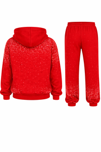 Conjunto Deportivo Personalizado para Hombre, Sudadera con Capucha Negra y Pantalones de Chándal de Algodón y Felpa, Ropa Deportiva Informal para Gimnasio y Entrenamiento - Product Image 6