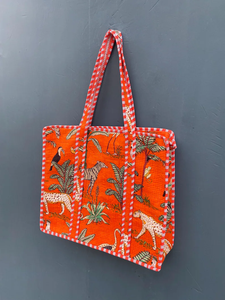 Sac fourre-tout d'été léger en coton écologique, fait main, portable, avec poche pratique et fermeture éclair - Product Image 3