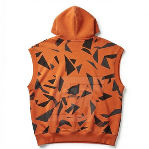 Sweats à capuche sans manches pour hommes, coupe ample, en coton, pour la gym, l'entraînement, le sport, vêtements décontractés, tissu respirant - Product Image 2