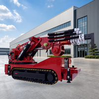 Grue sur chenilles hydraulique télécommandée 65T avec moteur et boîte de vitesses pour zones montagneuses et chantiers difficiles LDZ2600ZB6+1