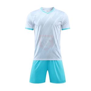 Tenues de football respirantes à séchage rapide, uniformes d'entraînement d'équipe, maillots de football en polyester de haute qualité, ensemble short, évacuation de l'humidité - Product Image 5