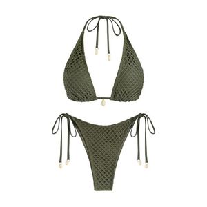 Conjuntos de Bikini de 2 Piezas para Mujer, Elegantes y Personalizados, con Logotipo Frontal, Transpirables, de Secado Rápido, Spandex/Poliéster, Ropa de Playa Moderna, Venta al Por Mayor - Product Image 1