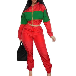 Conjunto Deportivo para Mujer con Bloques de Color, Cierre Frontal con Cremallera, Estilo Deportivo, Corte Regular, Bolsillos Laterales, Poliéster Transpirable - Product Image 6