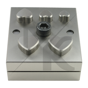 Professional Heart Shape Metal Disc Cutter Punching Set For Jewelry Making Goldsmith Sheet Blanking <b>Tool</b> Hardened Steel Punching - Product Image 2