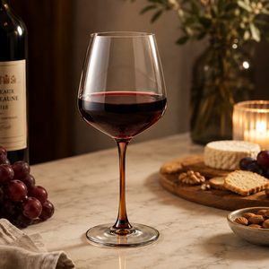 Handmade Borosilicate 670ml Colored Wine Glasses Lead-Free Stemmed Red White Wine Goblet Reusable Bulk Wholesale - Product Image 6