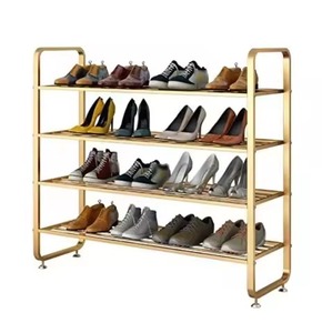 High Demand New Home Storage Shoe Shelf Large Capacity Organizer Entryways Cabinet 4 Layer Metal Iron Waterproof Shoe Racks - Product Image 5