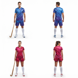 Professional Field Hockey Team Uniform for Women Men and <b>Players</b> Custom Sublimation Jersey Shorts Set Lightweight Breathable - Product Image 2