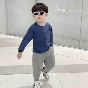 2 PCS/Set Ensembles de vêtements pour bébés Enfants Garçons Coton Manches Longues Pullovers Tops + Pantalons Ensembles de vêtements pour tout-petits garçons - Product Image 5