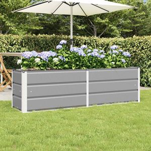 Fioriera in Acciaio Grigio Chiaro 62.99 X 15.75 X 17.72 Pollici Vasi e Fioriere - Product Image 1