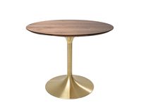 Ensemble table et tabourets de bar ronds modernes pour restaurants, écoles, salons - Plateau en marbre et fer, mobilier commercial