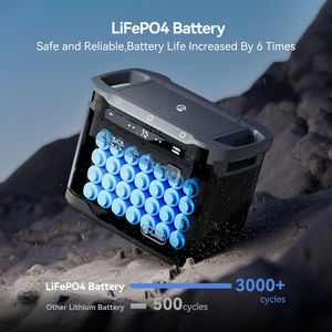 FF for Flashfish 1997Wh centrale elettrica portatile 2000W LFP generatore solare a carica completa 1.5 a energia solare Home backback Travel Huntin - Product Image 4