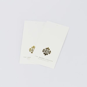 <span class=keywords><strong>Carte</strong></span> de visite de luxe personnalisée avec impression dorée et étiquette suspendue pour vêtements - Product Image 2