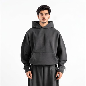 Sweat à capuche oversize en molleton brossé 500 GSM personnalisé, style streetwear pour les marques de mode contemporaines - Product Image 5