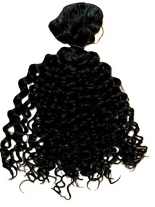 Lot de Cheveux Humains Indiens Bouclés Naturels Premium de 16 Pouces, Noir Naturel, Tissage Bouclé Simple, Trame Faite à la Machine, Extension de Cheveux Douce et Volumineuse - Product Image 3