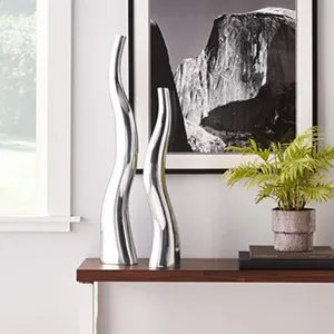 International Trade Decorative Iron Floor <b>Vase</b> Wholesale Supply MarketTrendy Polished Handmade Coastal Design ZAHID EXPORTS - Product Image 1