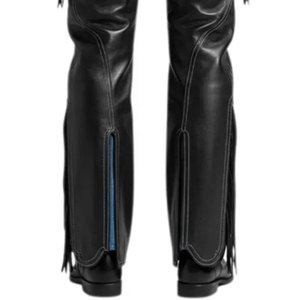 Chaps en cuir pleine fleur au design unique, prix de gros abordable, service OEM pour l'équitation - Product Image 3