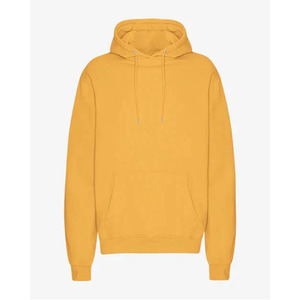 Sweat-shirt à capuche gris clair pour homme, coupe classique, couleur unie, en coton French Terry, pour l'automne - Product Image 4