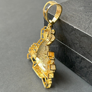 Collar con Colgante de Bolsa de Dinero, Oro, Plata de Ley, Moissanita, Estilo Hiphop, Diseño de Signo de Dólar, Regalo Brillante para Él, Fiesta Urbana - Product Image 4