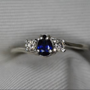 Certified Natural Blue Sapphire <b>Ring</b> Sterling <b>Silver</b> <b>Solitaire</b> September Birthstone Jewelry Gift For Her Elegant Fine Jewelry - Product Image 1