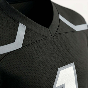 เสื้อฟุตบอลอเมริกันดีไซน์ใหม่สั่งทำได้-โพลีเอสเตอร์ 100% ระบายอากาศได้ดี ป้องกันแบคทีเรีย พร้อมสกรีนชื่อทีมและโลโก้ด้านหน้า - Product Image 5