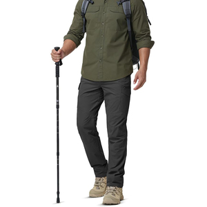 Fabrication de pantalons de randonnée sur mesure en matériau résistant aux intempéries avec construction extensible pour un confort maximal lors de la randonnée en montagne - Product Image 2