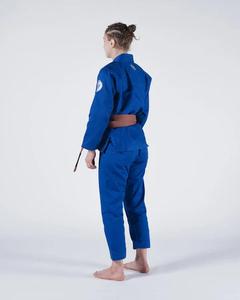 Kimono de Jiu-Jitsu professionnel blanc uni, option bleue personnalisée, uniforme de Jiu-Jitsu brésilien pour hommes - Product Image 2